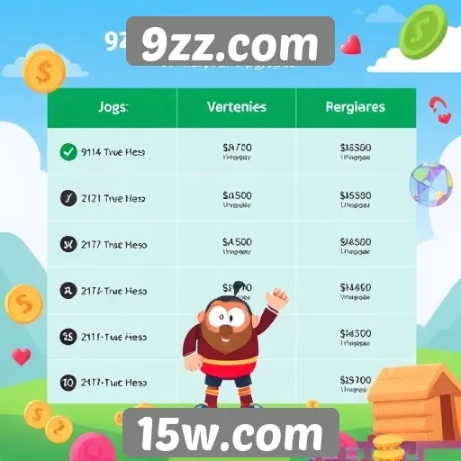 Comparação entre 9zz.com e outras plataformas de jogos