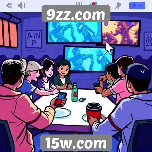 Recursos de comunidade interativa no site 9zz.com